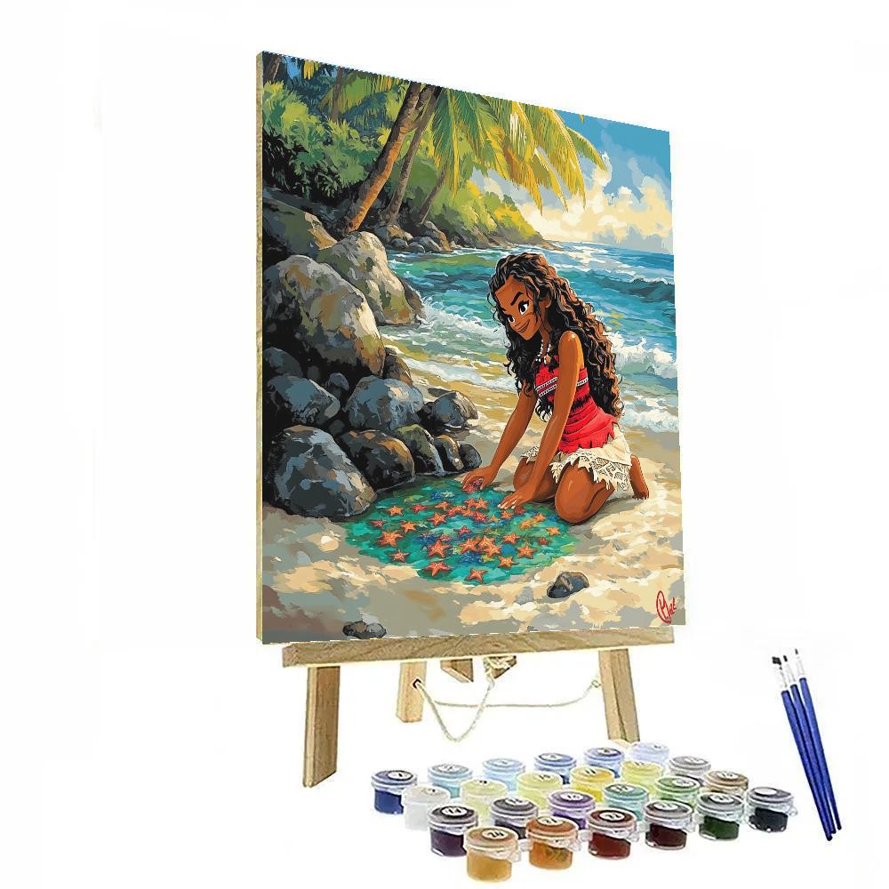 Moana Reef Tide Pool Explorer Disney Inspired Painting by numbers kit