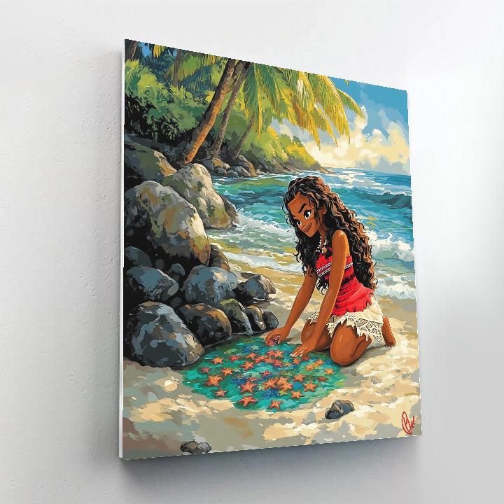 Moana Reef Tide Pool Explorer Disney Inspired Painting by numbers kit