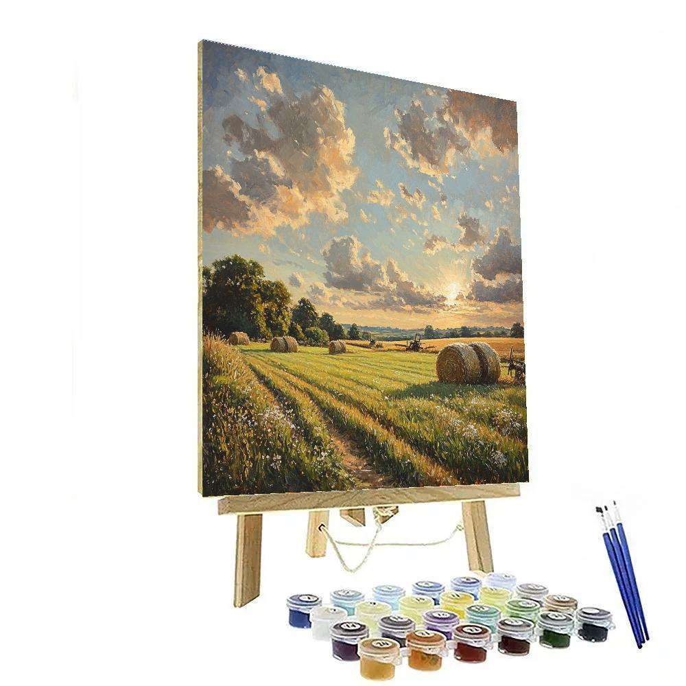John Constable Inspired Haymaking Field Numbered painting kits