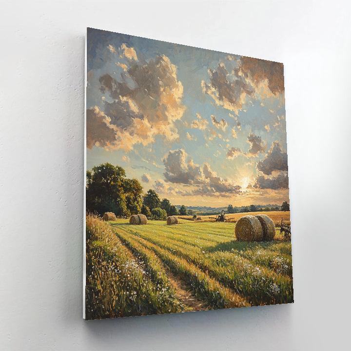 John Constable Inspired Haymaking Field Numbered painting kits