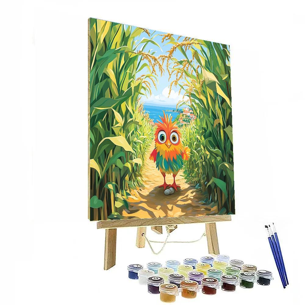 Hei Hei Village Cornfield Wander Disney Inspired Painting by numbers kit