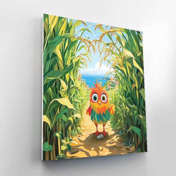 Hei Hei Village Cornfield Wander Disney Inspired Painting by numbers kit