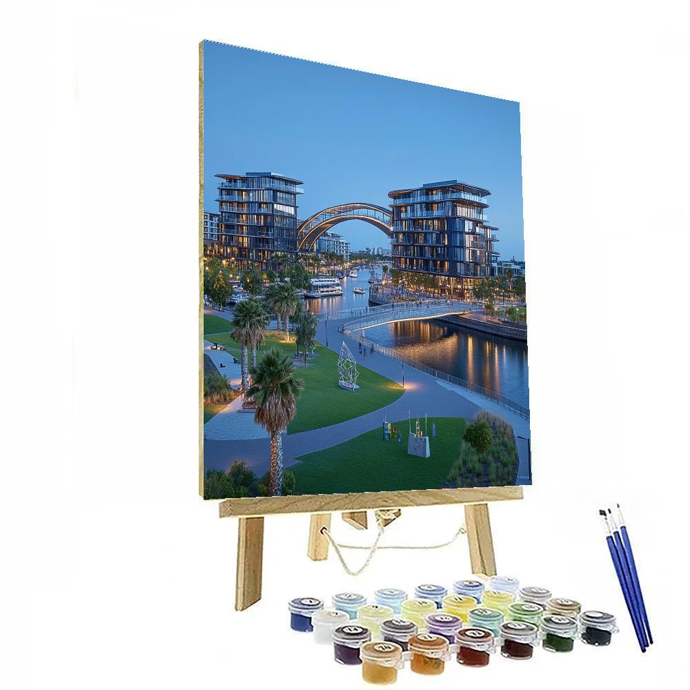 Elizabeth Quay Inlet Perth Australia paint by numbers