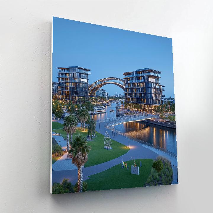 Elizabeth Quay Inlet Perth Australia paint by numbers
