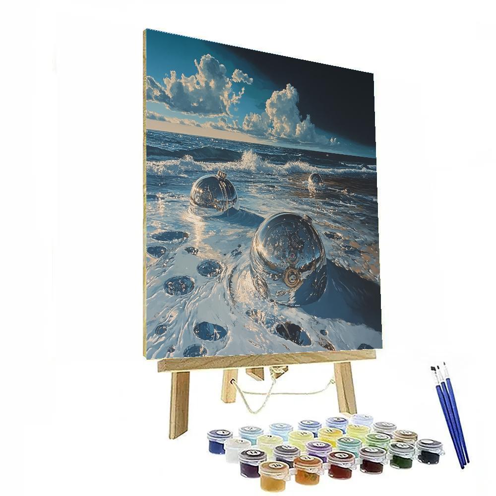 Salvador Dali Inspired Ocean Of Clocks DIY paint by numbers