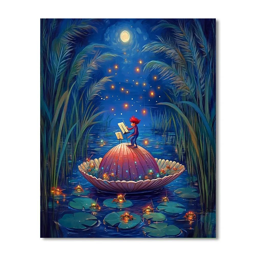 Sebastian Lagoon Concert Night Disney Inspired Paint by numbers kits