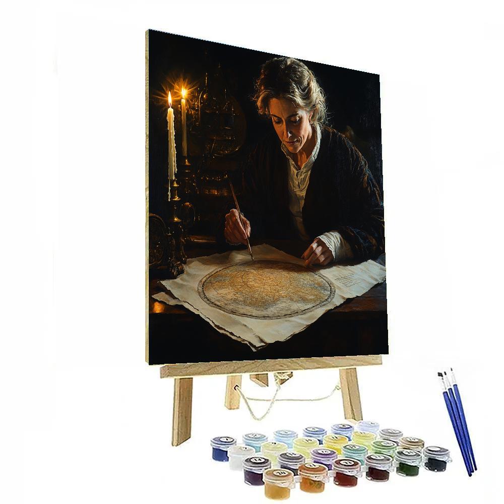 Rembrandt Inspired Scholar And Map painting number kit
