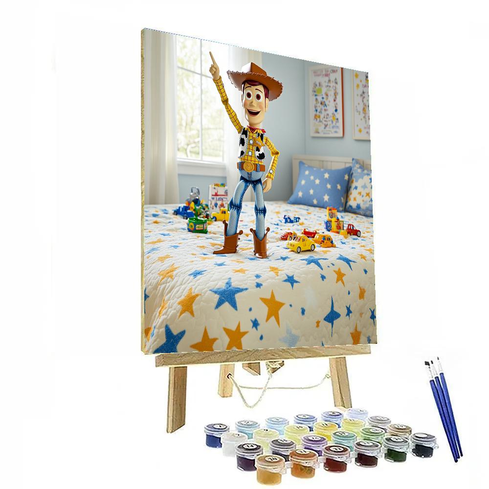 Woody Toy Room Roundup Plan Disney Inspired Paint by numbers art