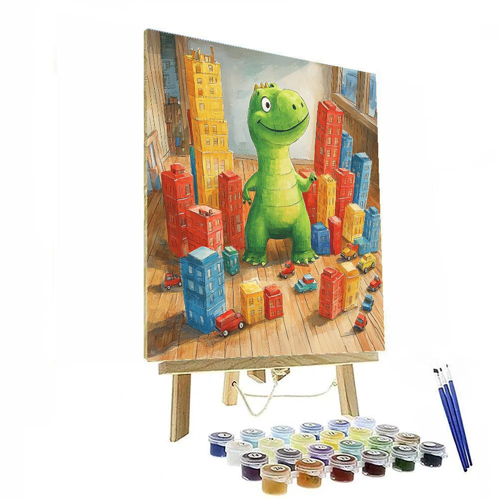 Rex Toy Block City Stomp Disney Inspired paint by numbers