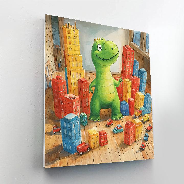 Rex Toy Block City Stomp Disney Inspired paint by numbers