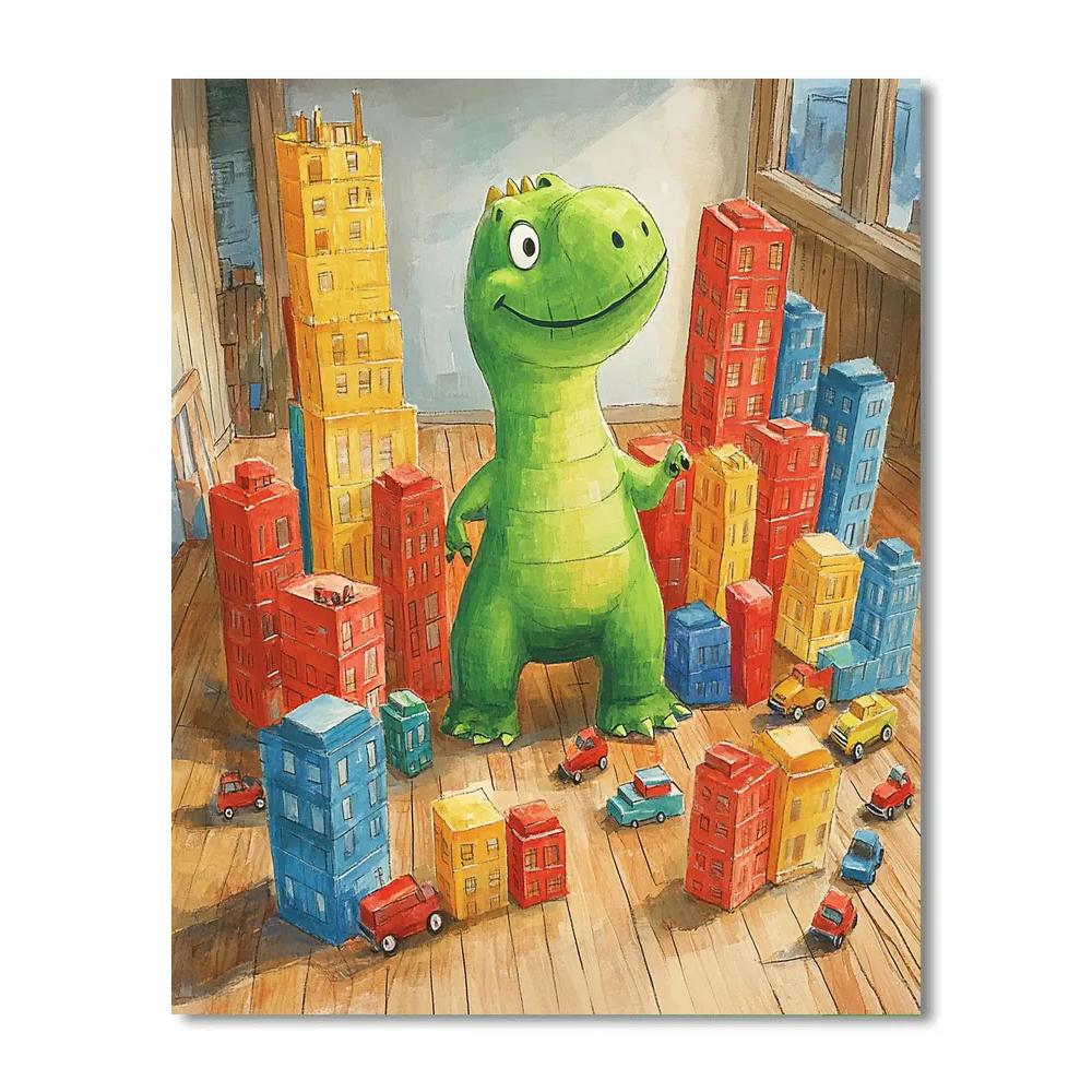 Rex Toy Block City Stomp Disney Inspired paint by numbers