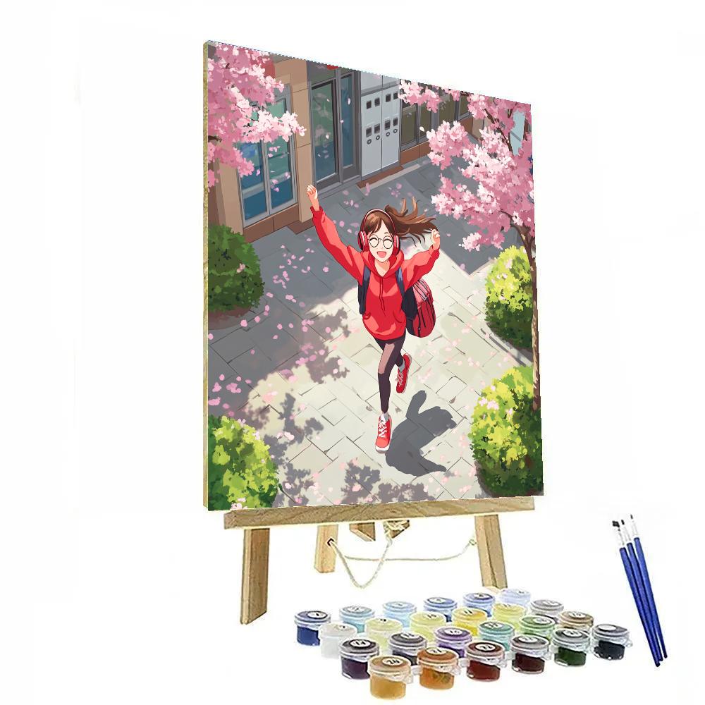 Mei Lee School Courtyard Dance Burst Disney Inspired Numbered painting kits