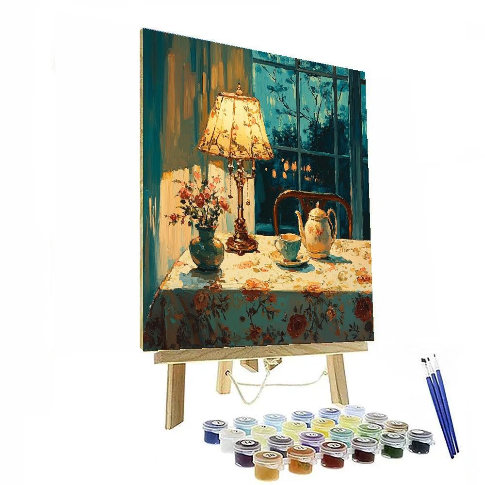 Pierre Bonnard Inspired Late Supper DIY paint by numbers