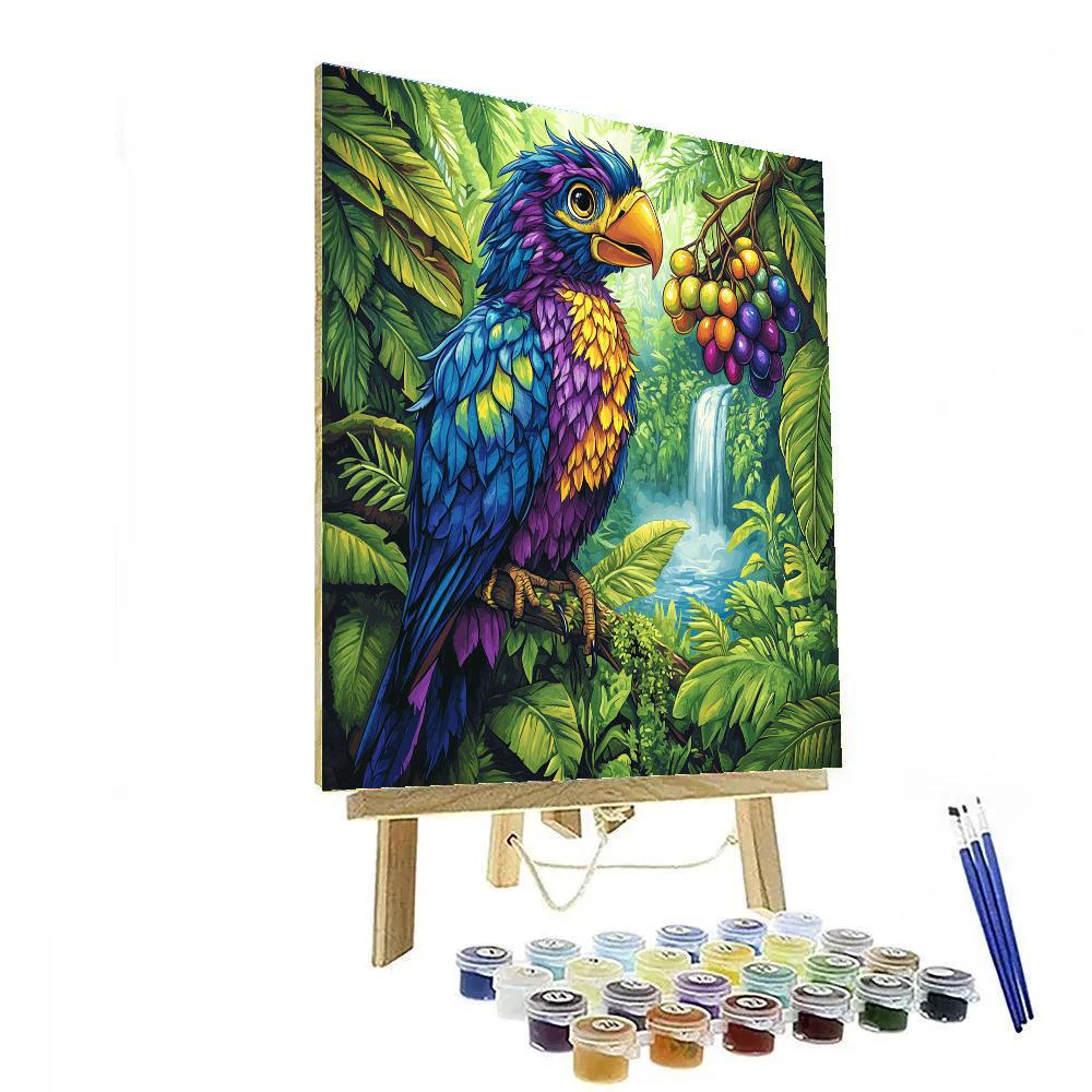 Kevin Jungle Rainbow Fruit Hunt Disney Inspired DIY paint by numbers