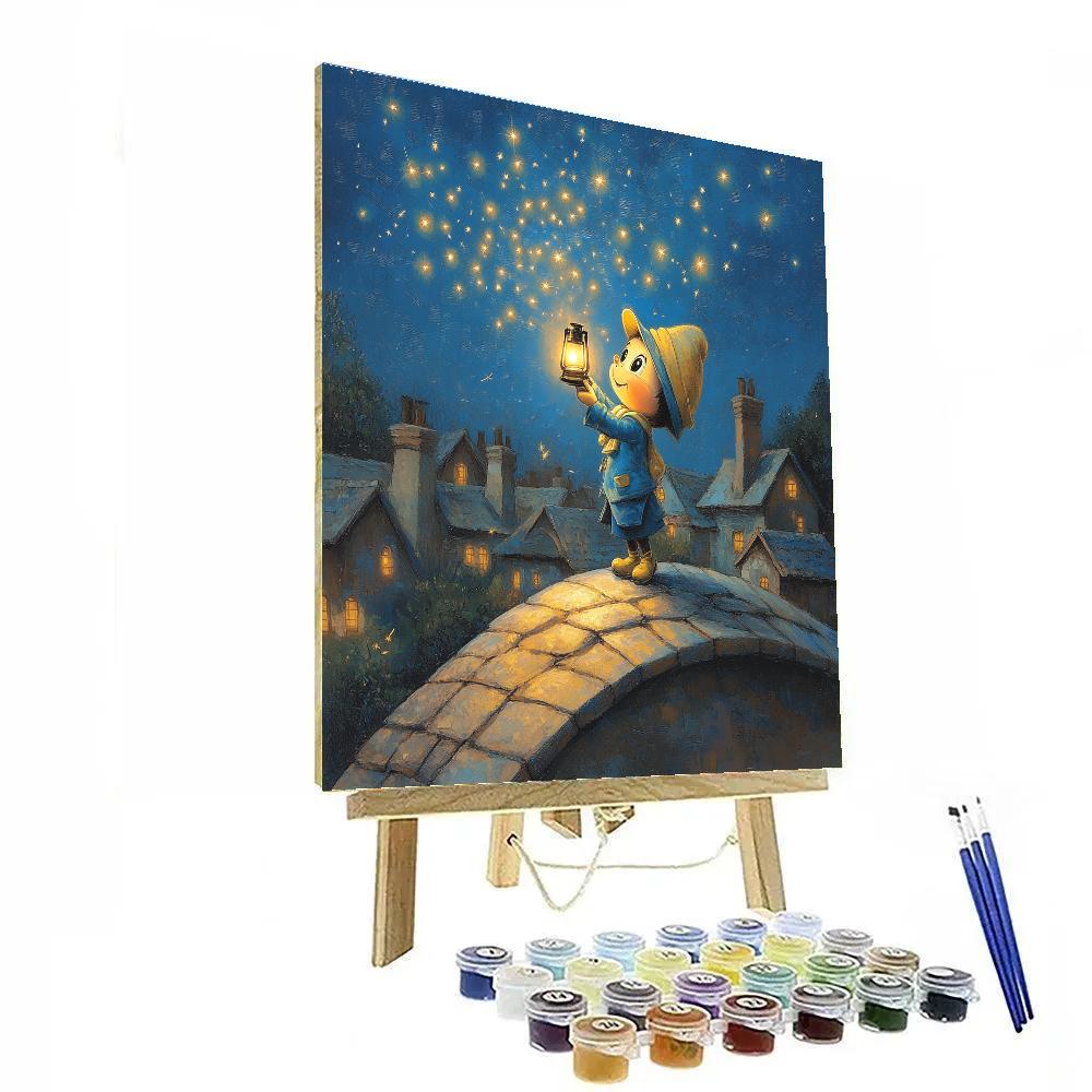 Jiminy Cricket Starry Wish Lantern Disney Inspired painting number kit