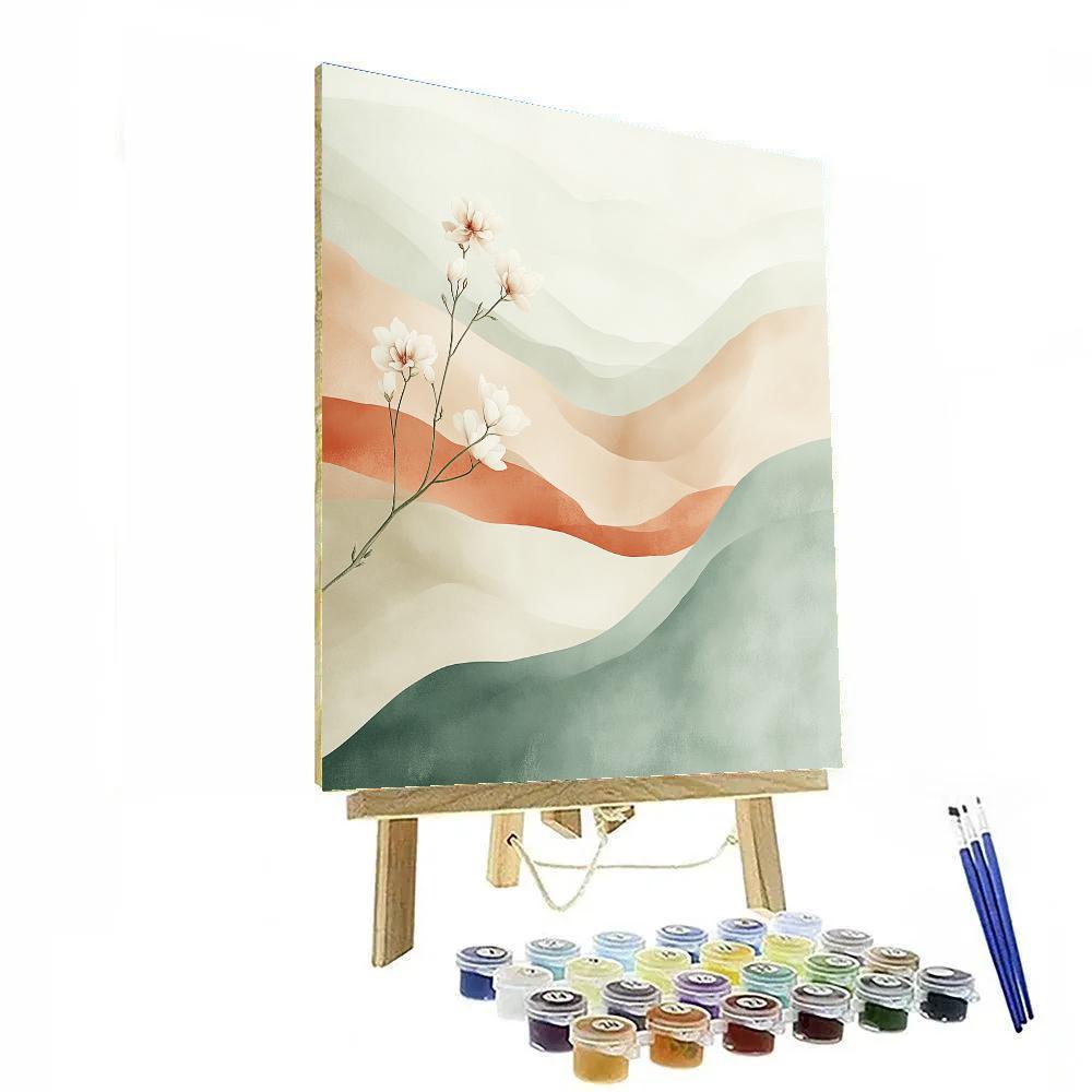 Georgia OKeeffe Inspired Desert Bone And Bloom paint by color