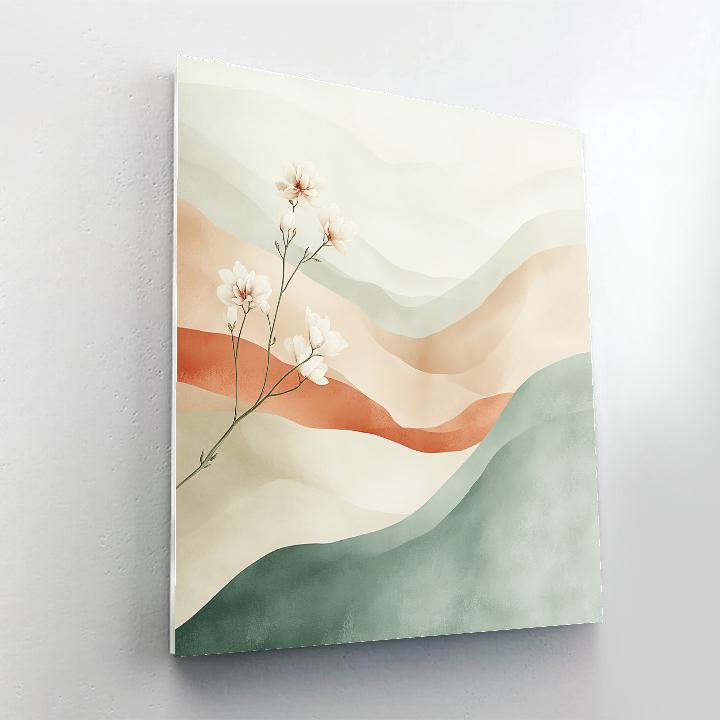 Georgia OKeeffe Inspired Desert Bone And Bloom paint by color
