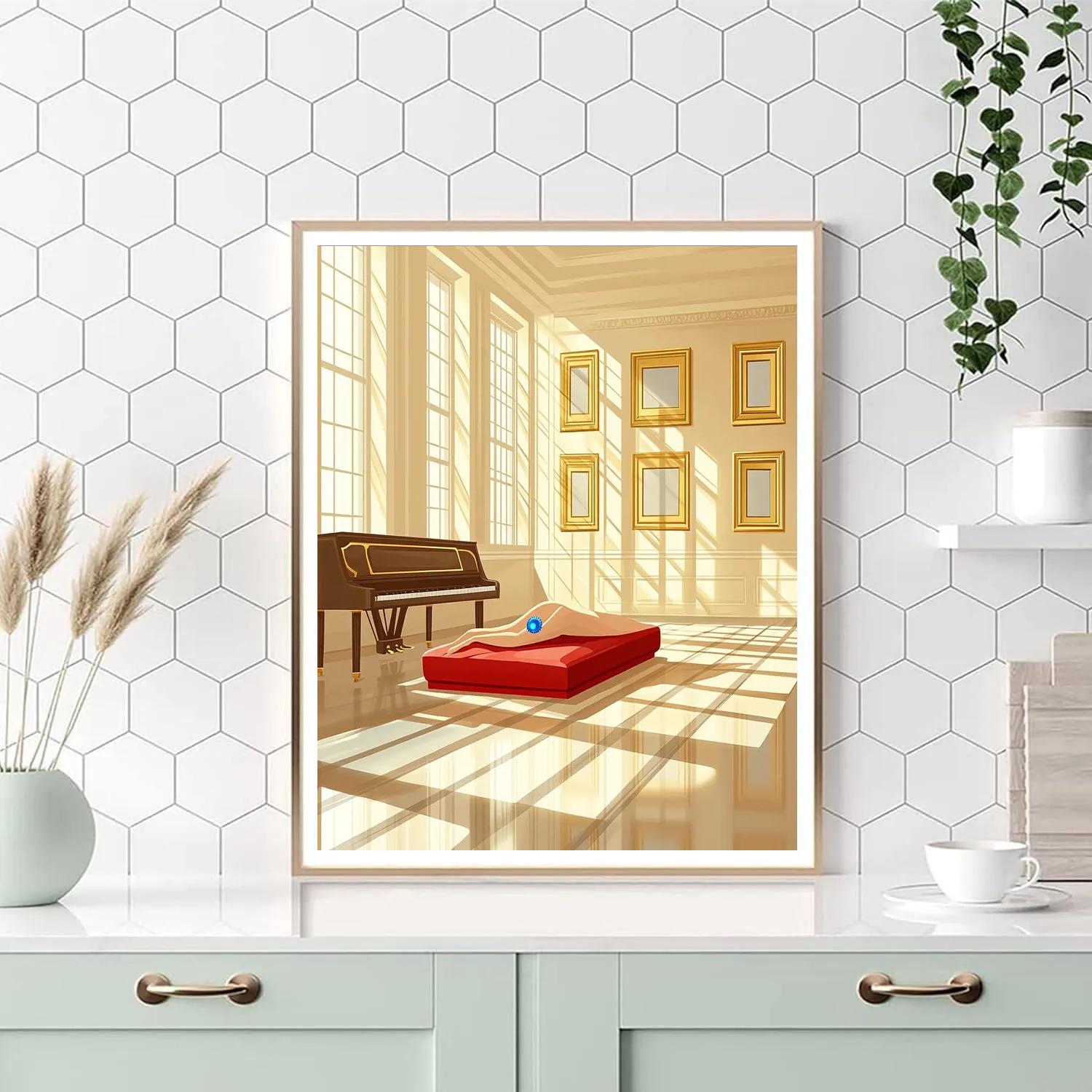 Duchess Elegant Salon Sunbeam Stretch Disney Inspired Paint by numbers art