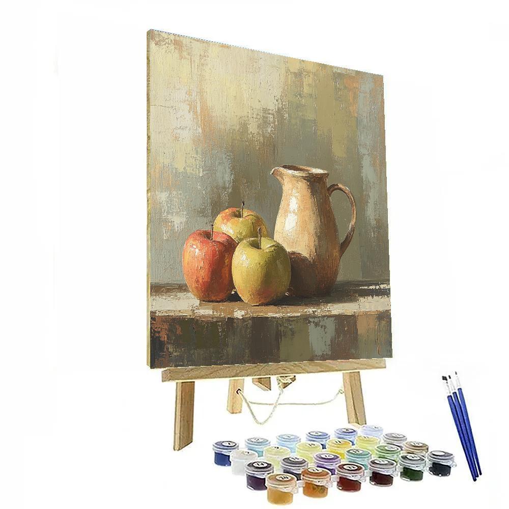 Paul Cezanne Inspired Apple Still Life paint by number
