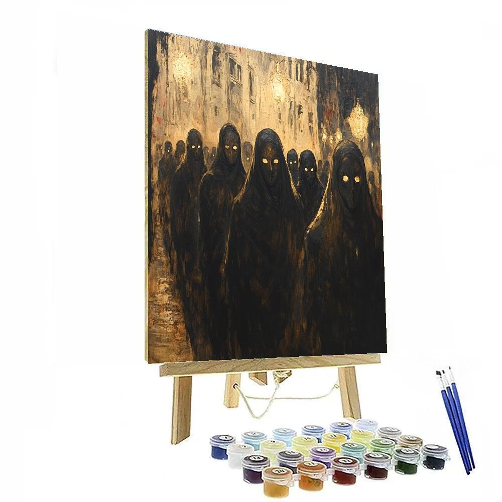 Goya Inspired Phantom Procession paint by number