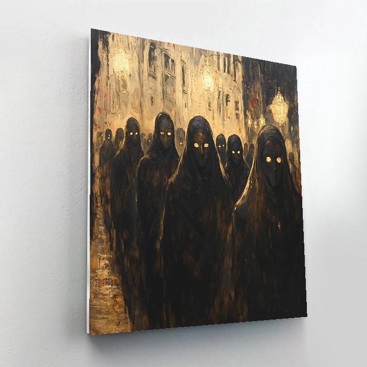 Goya Inspired Phantom Procession paint by number