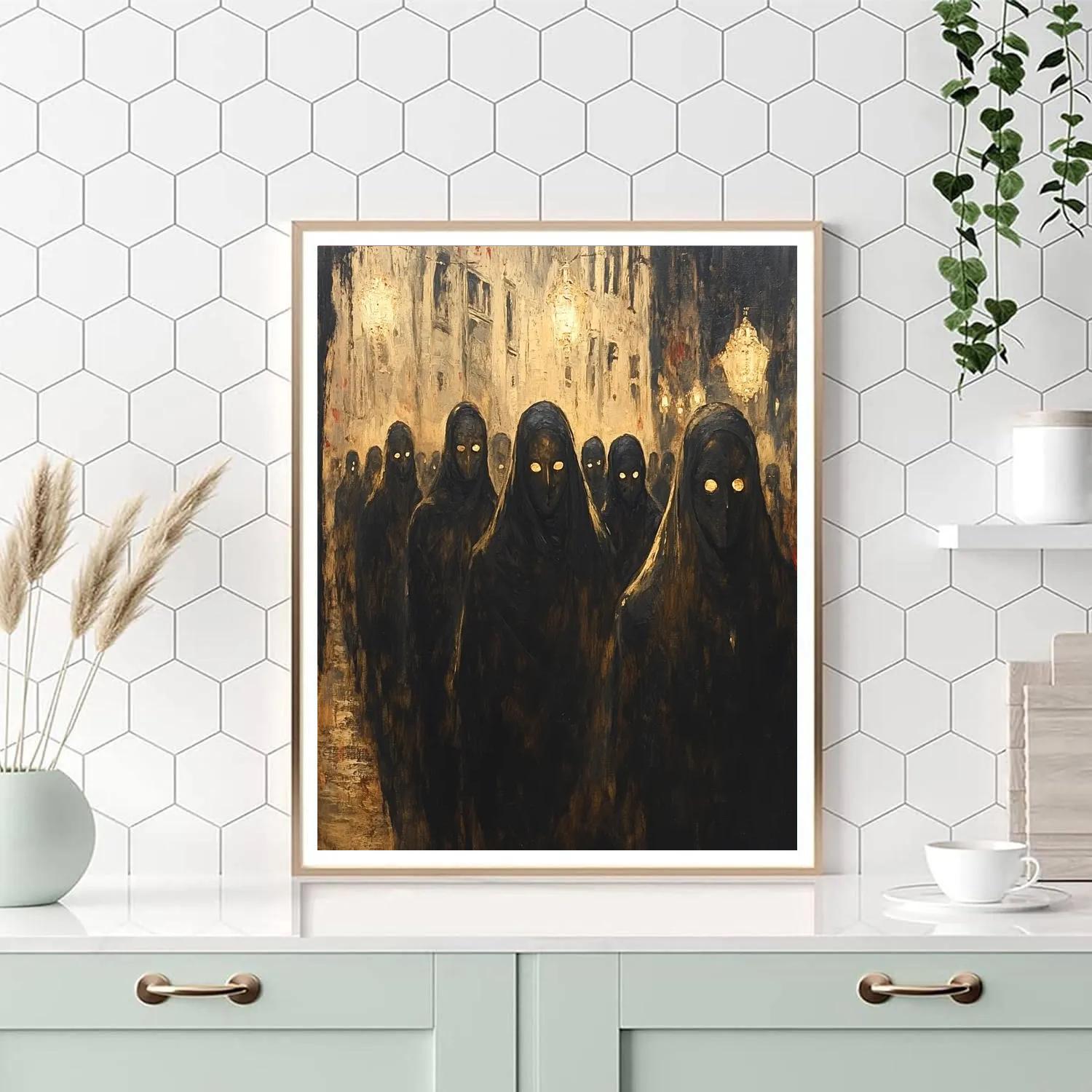 Goya Inspired Phantom Procession paint by number