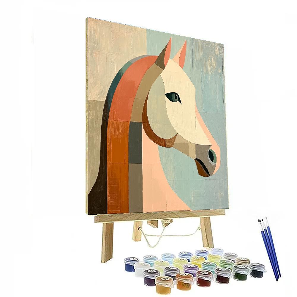 Amedeo Modigliani Inspired Long Neck Horse Paint by numbers art