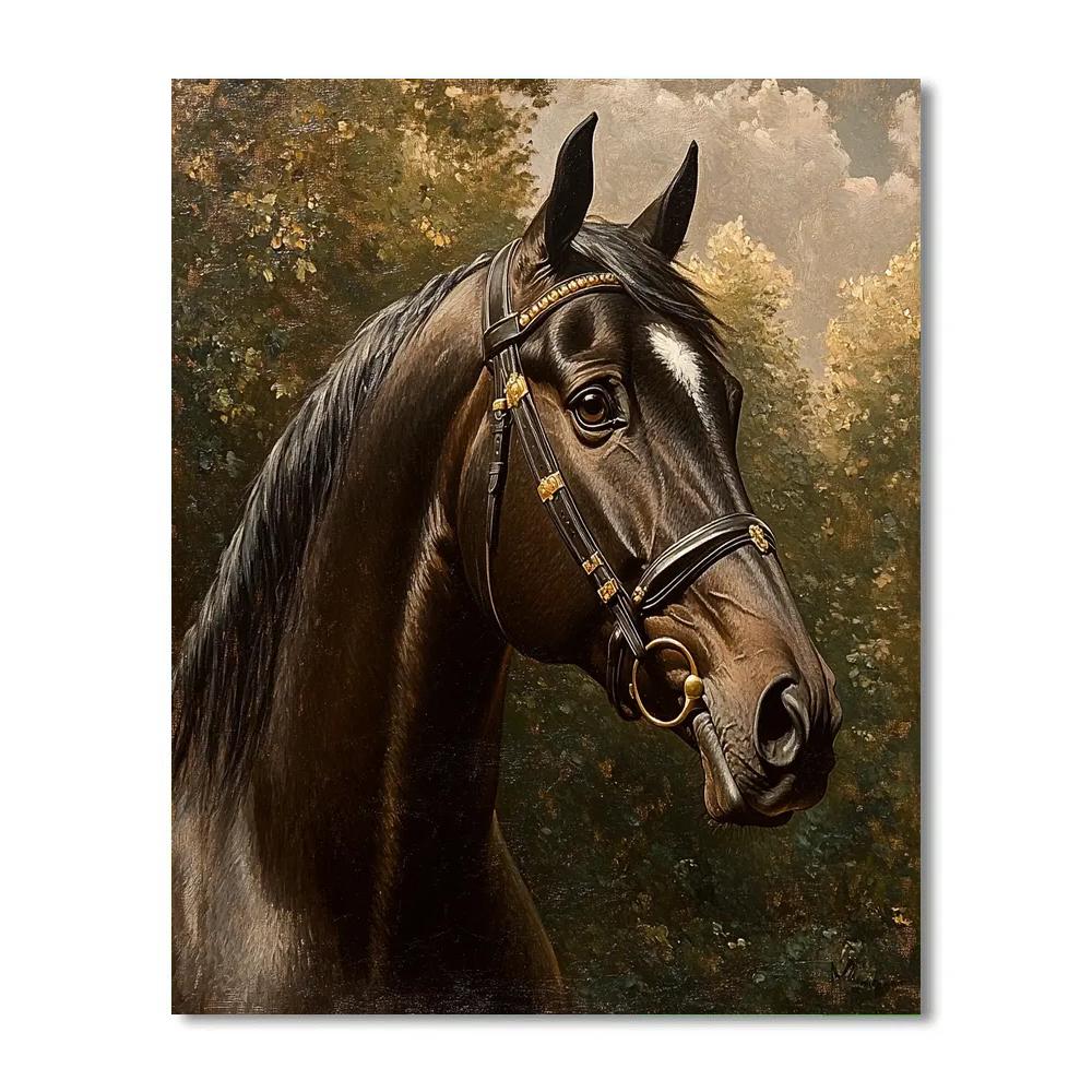 Diego Velazquez Inspired Noble Stallion DIY paint by numbers