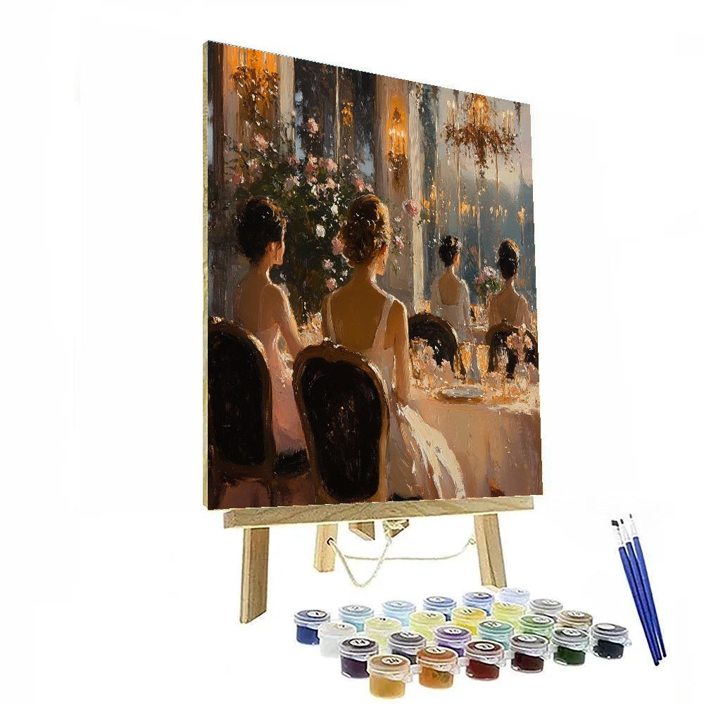 John Singer Sargent Inspired Salon Evening Numbered painting kits