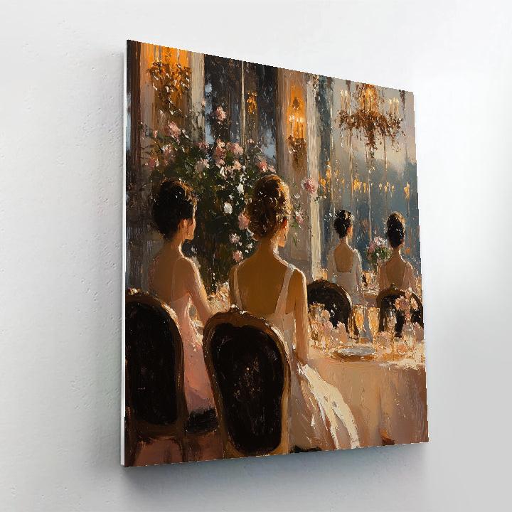 John Singer Sargent Inspired Salon Evening Numbered painting kits
