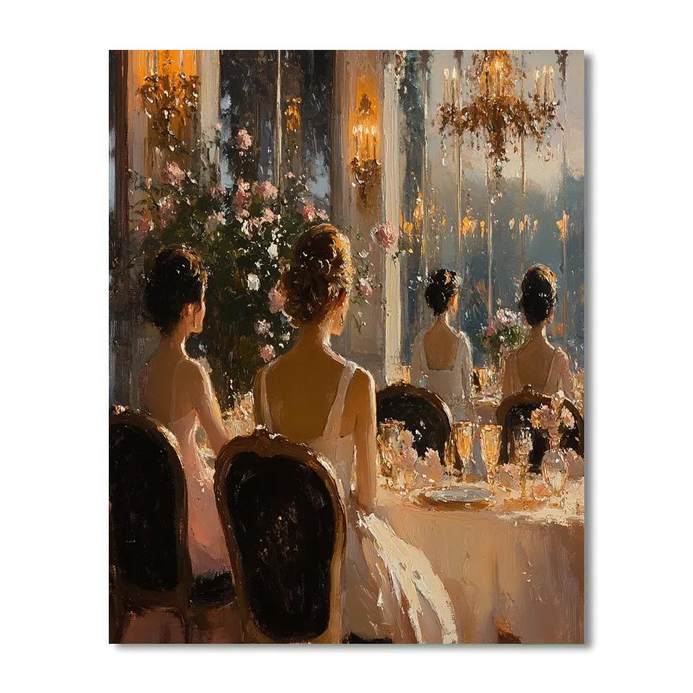 John Singer Sargent Inspired Salon Evening Numbered painting kits