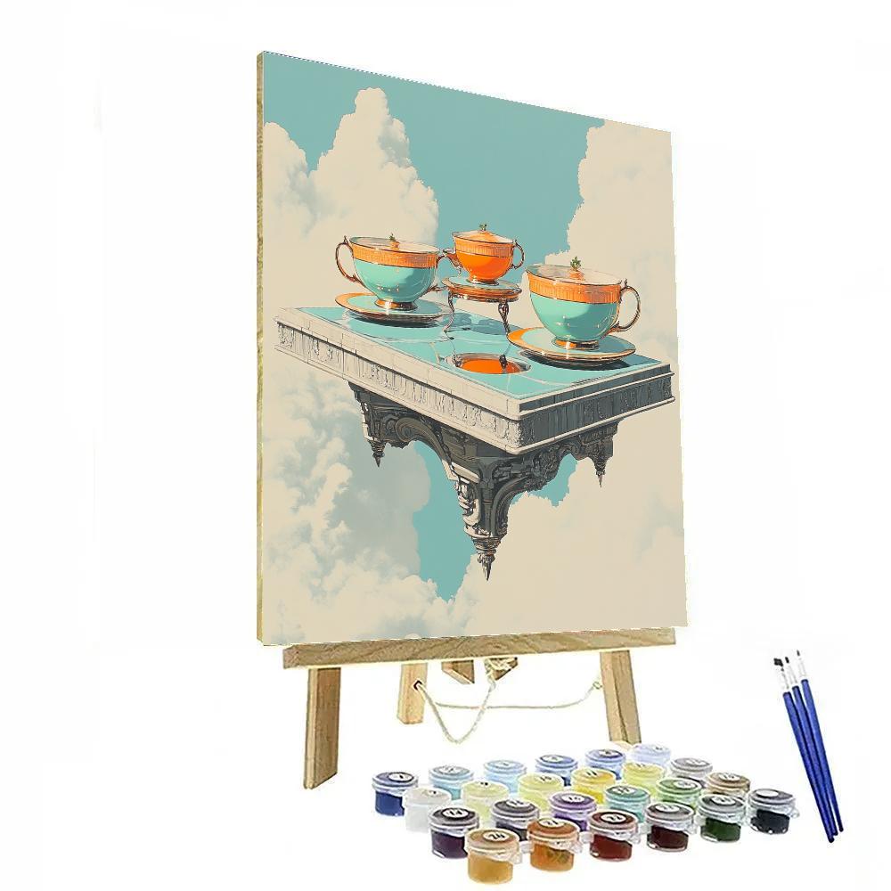 Salvador Dali Inspired Astral Tea Party painting number kit
