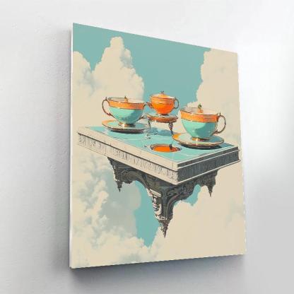 Salvador Dali Inspired Astral Tea Party painting number kit
