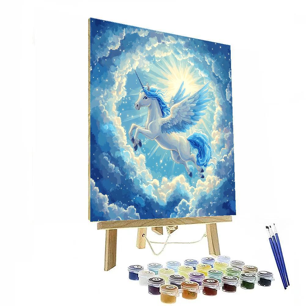 Pegasus Cloud Ring Skydive Disney Inspired paint by number