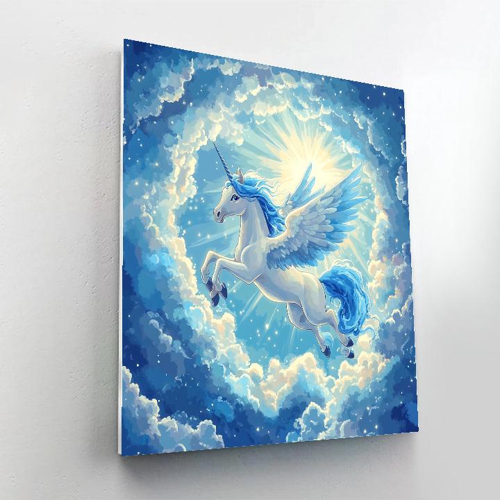 Pegasus Cloud Ring Skydive Disney Inspired paint by number