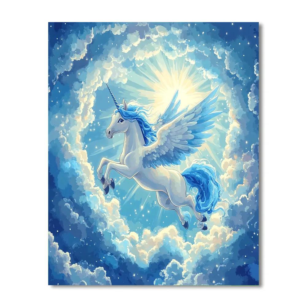 Pegasus Cloud Ring Skydive Disney Inspired paint by number