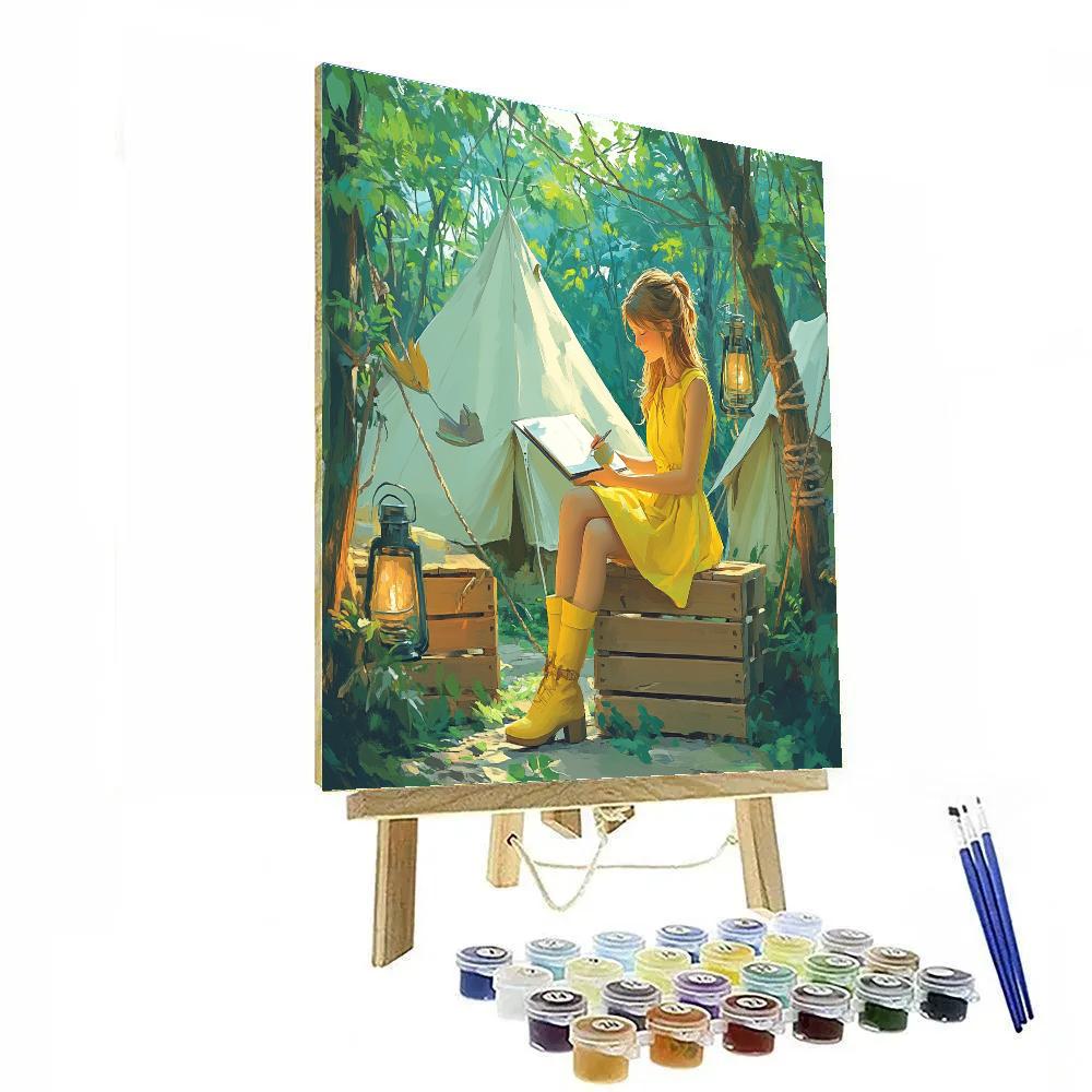 Jane Porter Sketchbook Jungle Camp Disney Inspired DIY paint by numbers