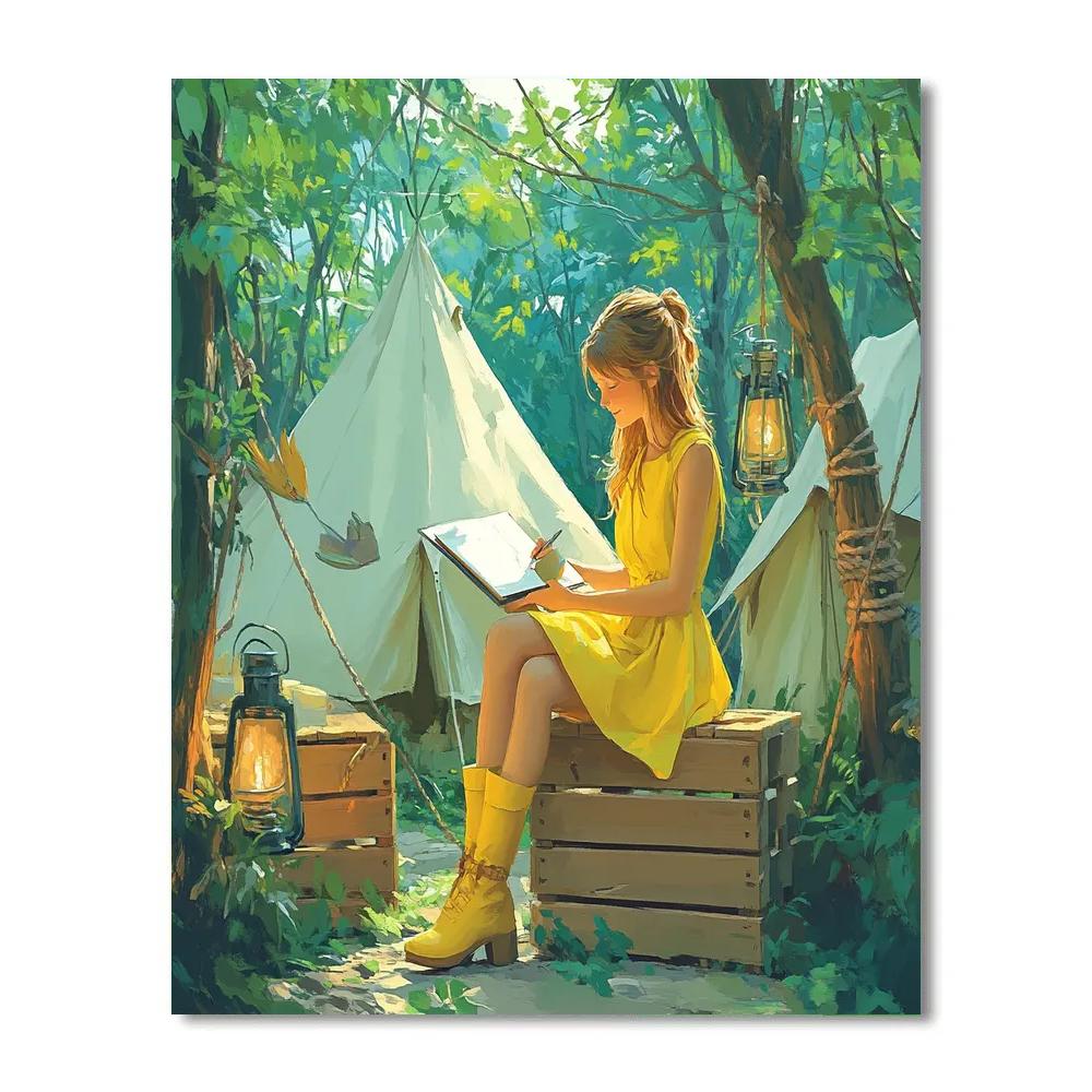 Jane Porter Sketchbook Jungle Camp Disney Inspired DIY paint by numbers
