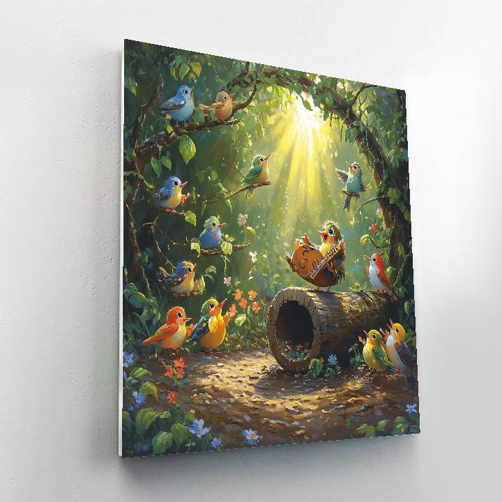 Terk Jungle Drum Log Jam Session Disney Inspired DIY paint by numbers