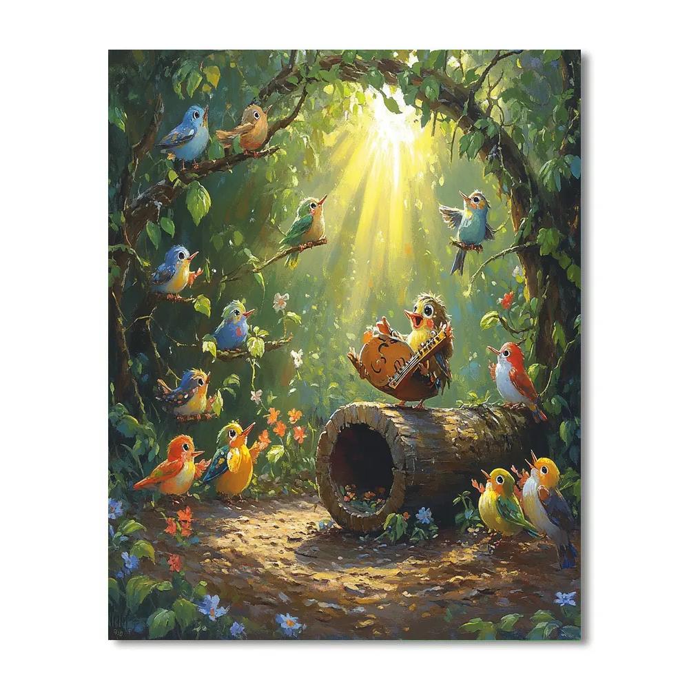 Terk Jungle Drum Log Jam Session Disney Inspired DIY paint by numbers