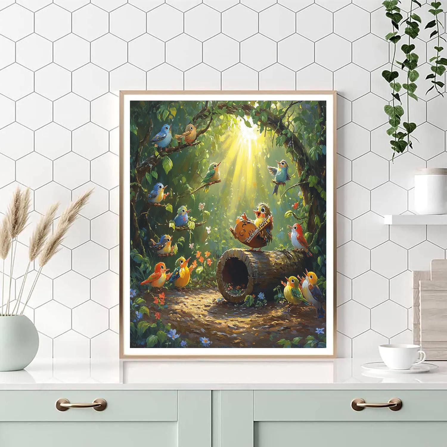 Terk Jungle Drum Log Jam Session Disney Inspired DIY paint by numbers