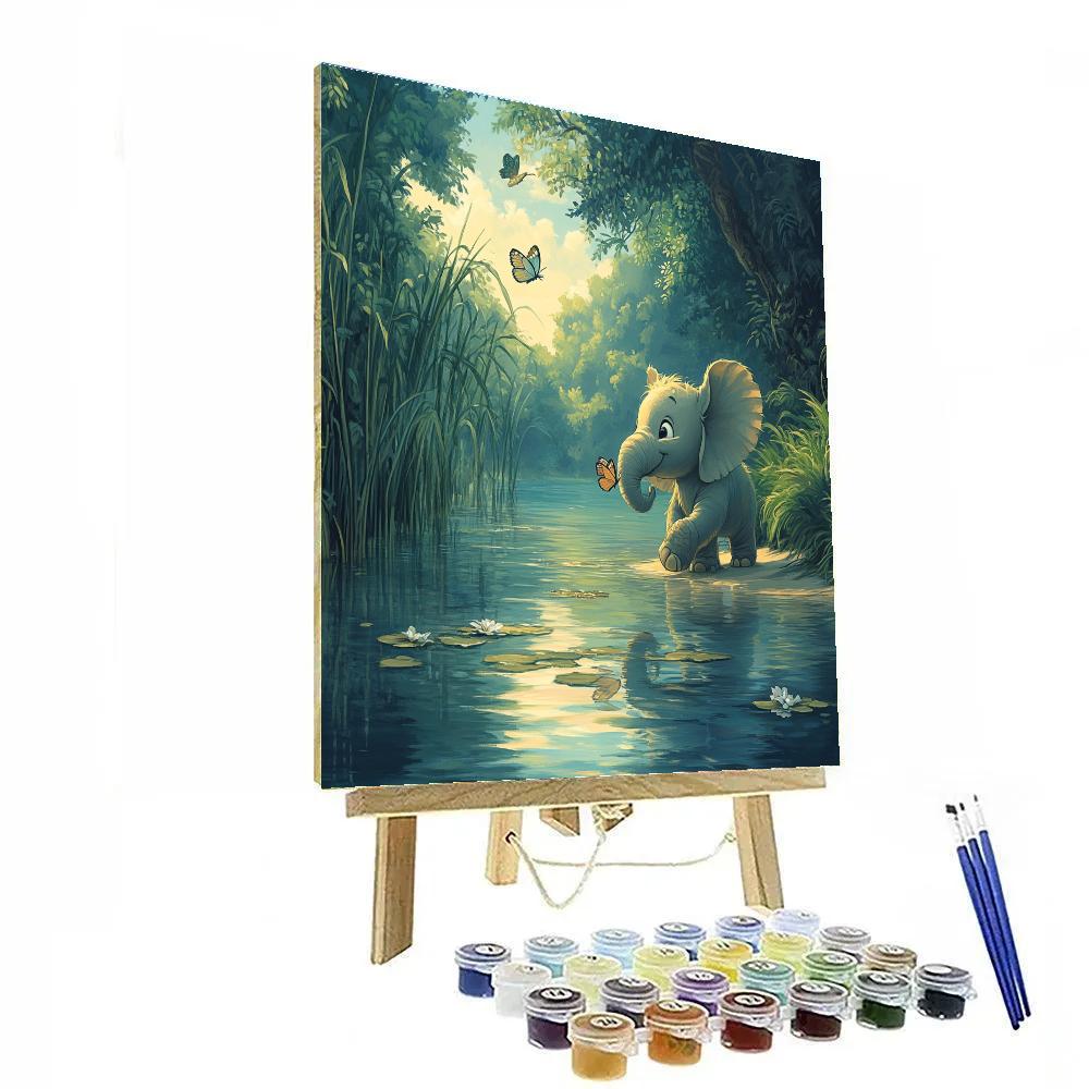 Tantor River Crossing Courage Disney Inspired paint by numbers