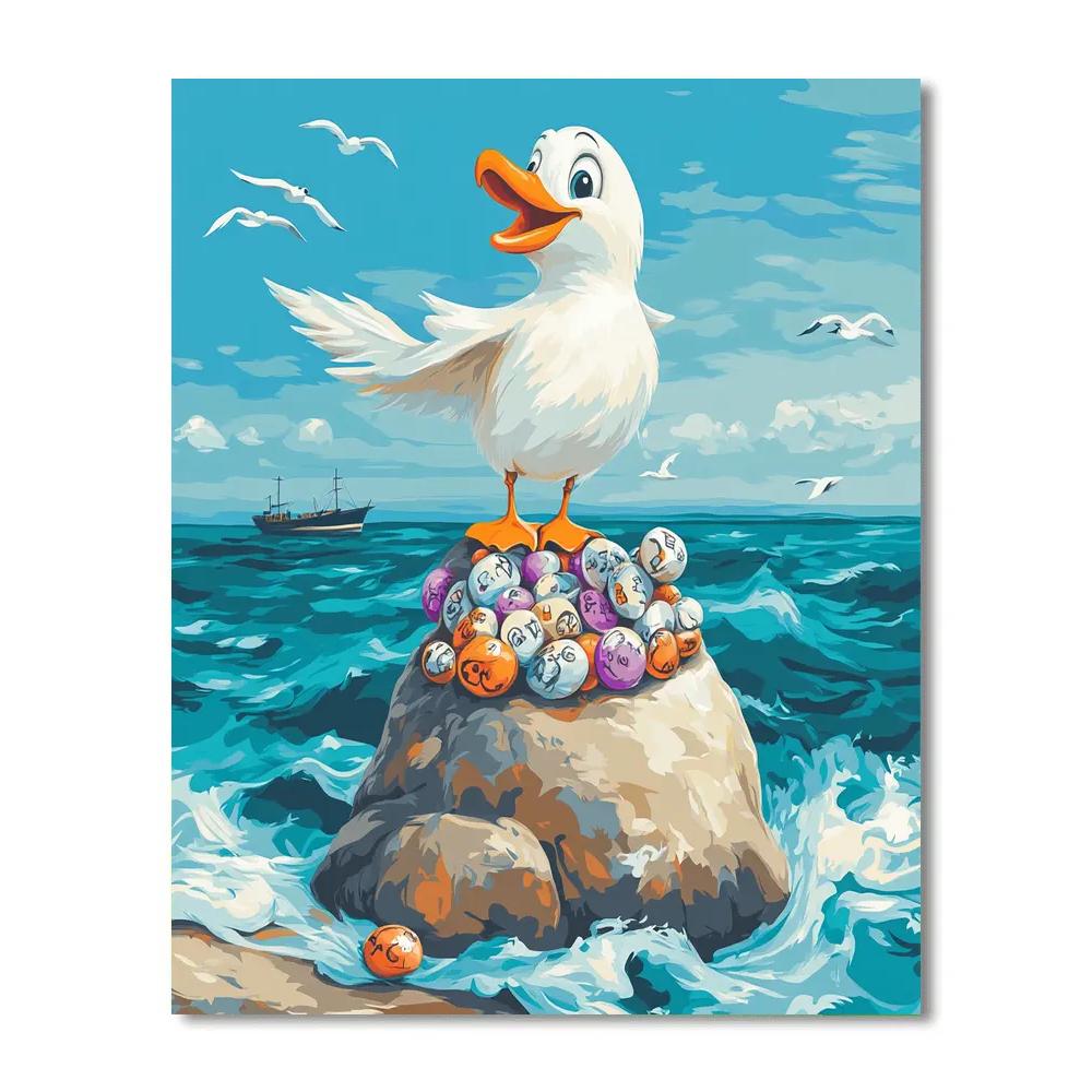 Scuttle Seaside Rock Treasure Chat Disney Inspired paint by color