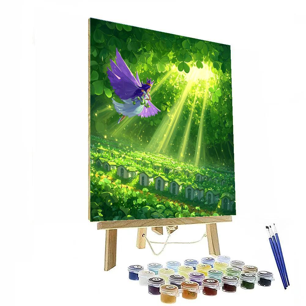 Princess Atta Clover Canopy Garden Patrol Disney Inspired Number painting