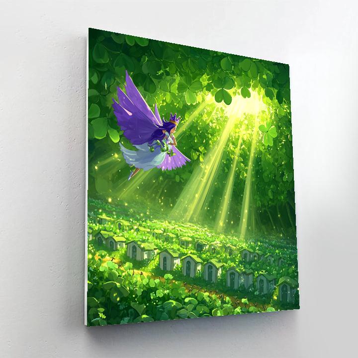 Princess Atta Clover Canopy Garden Patrol Disney Inspired Number painting