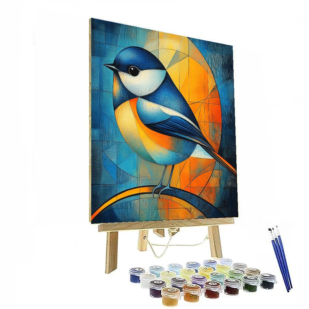 Franz Marc Inspired Blue Bird Chorus Paint by numbers art