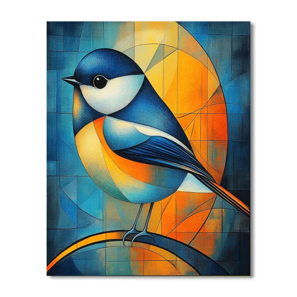 Franz Marc Inspired Blue Bird Chorus Paint by numbers art