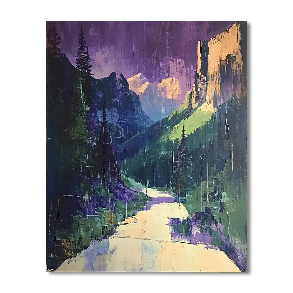 Marianne Von Werefkin Inspired Mountain Retreat Number painting