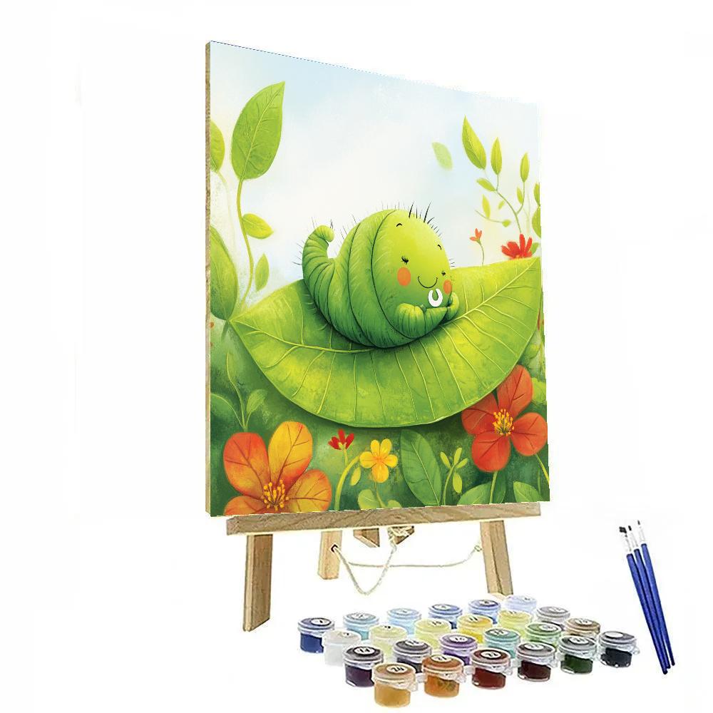 Heimlich Leaf Picnic Caterpillar Feast Disney Inspired painting number kit