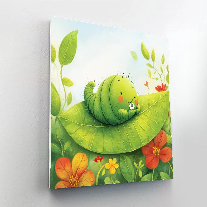 Heimlich Leaf Picnic Caterpillar Feast Disney Inspired painting number kit
